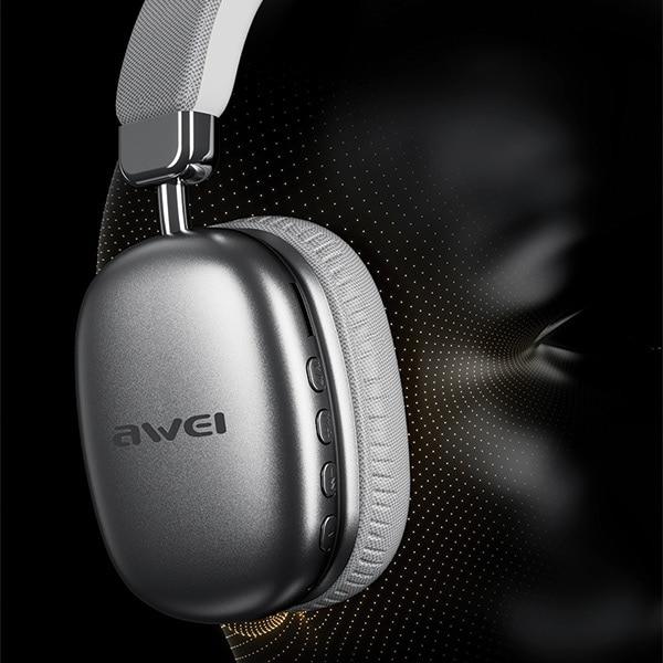 AWEI AT7 Bluetooth on-ear hörlurar svart/svart