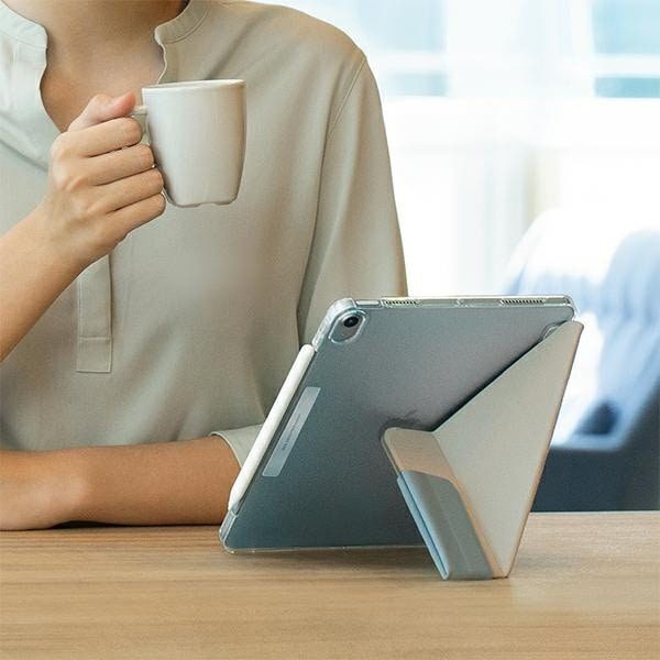UNIQ CAMDEN ETUI TIL IPAD AIR 10.9'' (2022/2020) - BLÅ