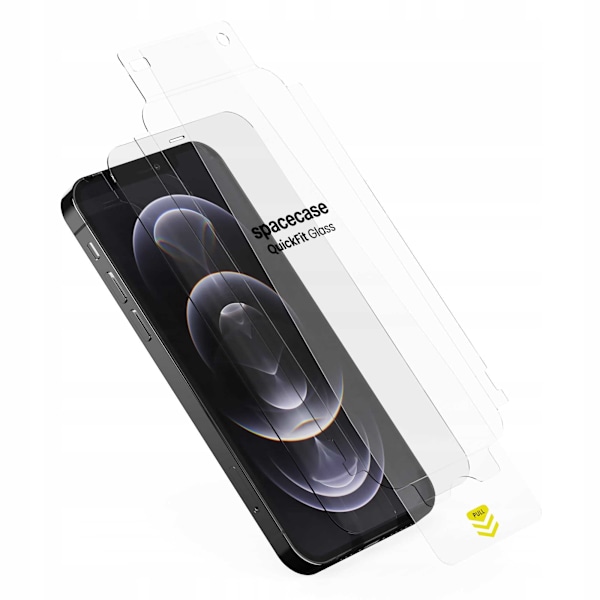 Spacecase Quickfit Härdat Glas För Iphone 12 12 Pro Skyddsfolie