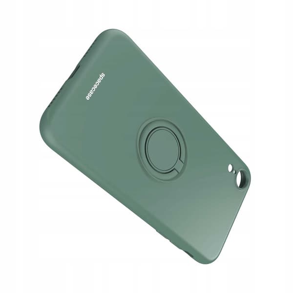 Spacecase Silikonfodral För Iphone Xr Mörkgrönt Skydd