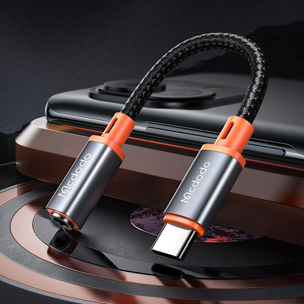 MCDODO ADAPTER USB-C MINIJACK 3,5MM AUX KABELADAPTER FOR SAMSUNG APPLE DAC