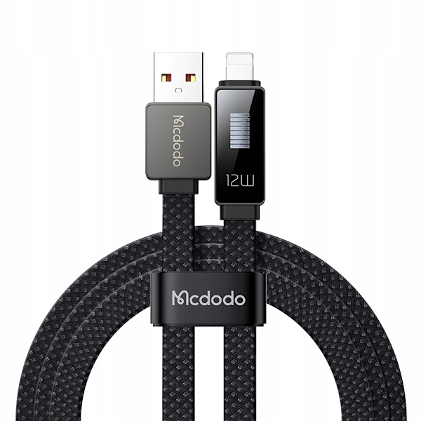 MCDODO LADDARE USB LIGHTNING-KABEL SNABBLADDNING IPHONE 1M LED