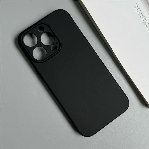 BLØDT ETUI TIL IPHONE 16 PRO MAX - SORT