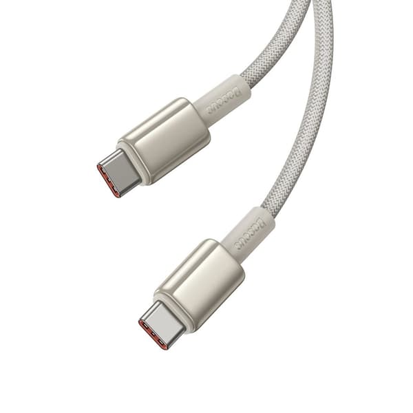 Baseus Tungsten Gold USB-C / USB-C 100W 2m kabel - gull
