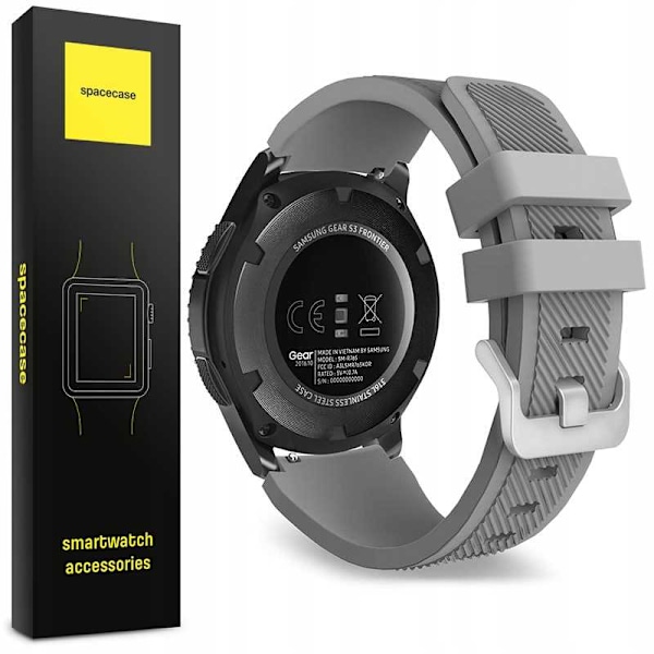 Spacecase Klorrem 20Mm Gråt Armband För Smartwatch