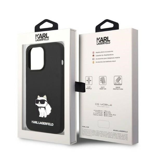 KARL LAGERFELD SILIKONE CHOUPETTE ETUI TIL IPHONE 14 PRO MAX - SORT