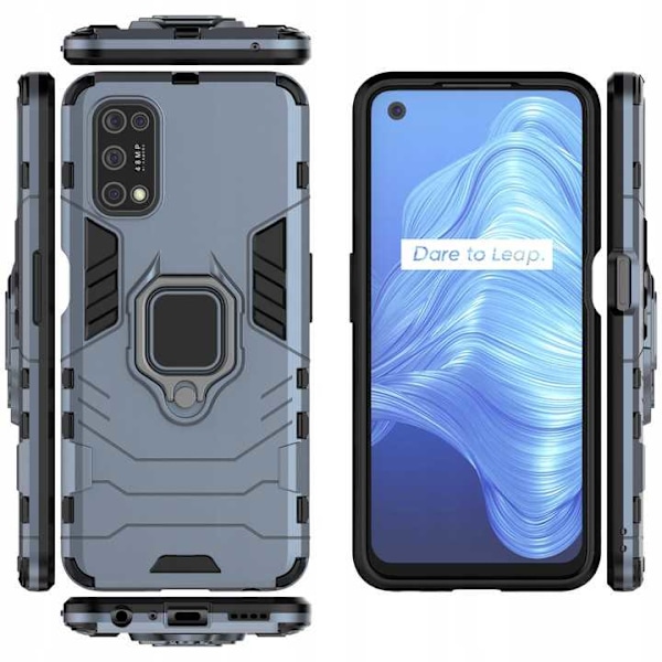 Spacecase Case Cover För Realme 7 5G X-Ring Blå