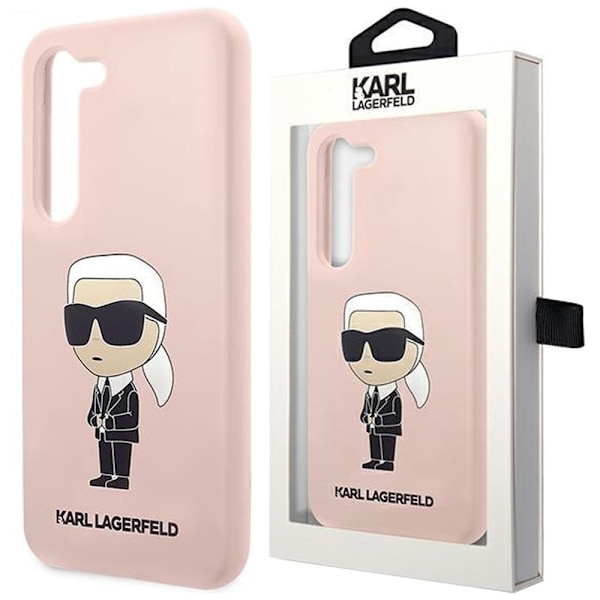 Karl Lagerfeld KLHCS23MSNIKBCP S23+ S916 hardt etui - rosa silikon Ikonik