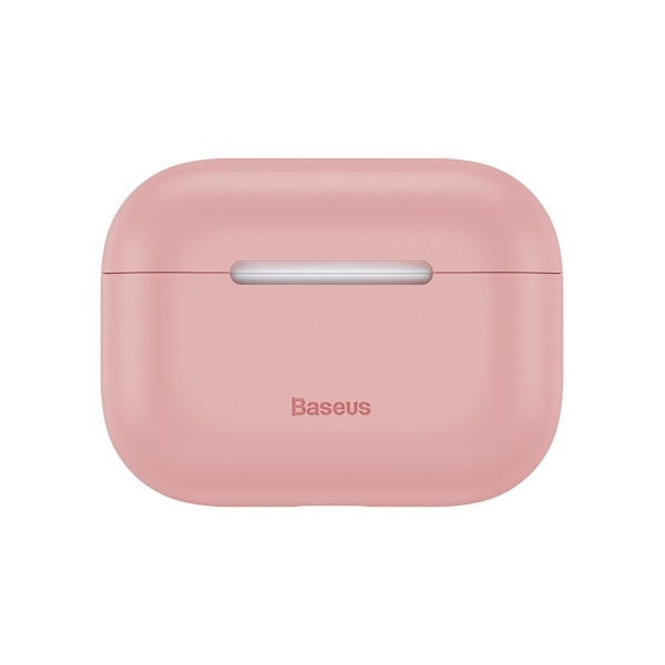 Baseus silikondeksel for Apple AirPods Pro-hodetelefoner rosa (WIAPPOD-ABZ04)