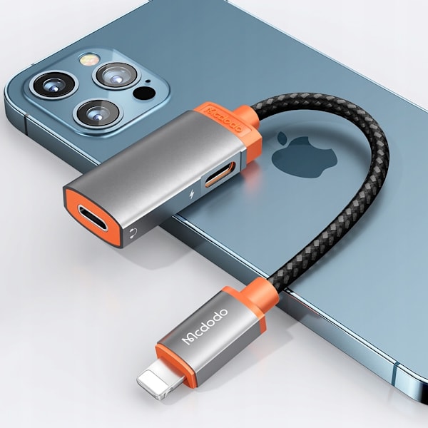 MCDODO ADAPTER 2X LIGHTNING KABEL IPHONE X 11 12 13 14 PRO MAX