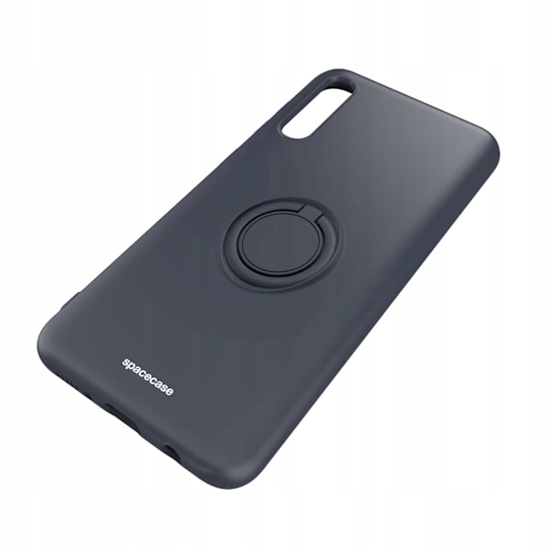 Spacecase Silikonecase Ring För Samsung Galaxy A50 Svart