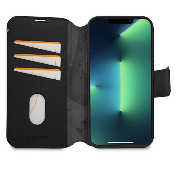DEKODEDE ETUIER DÆKKER MED MAGSAFE TIL IPHONE14PRO SORT
