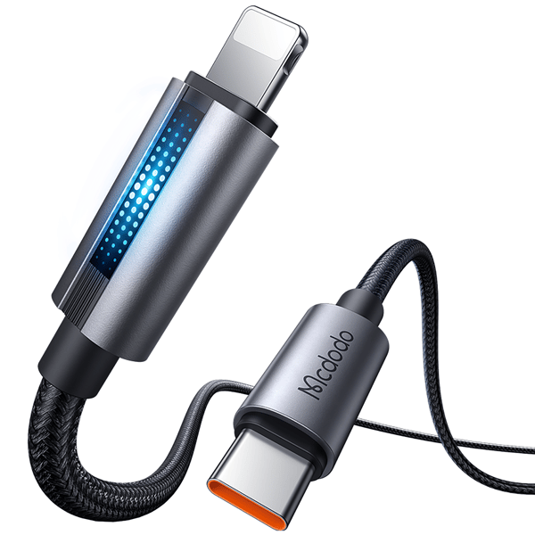 MCDODO LADDARE USB-C BLIXT SNABB LADDNINGSKABEL FÖR IPHONE 1M LED