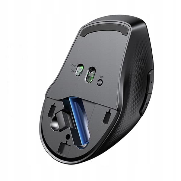 UGRØN ERGONOMISK BLUETOOTH COMPUTERMUS TRÅDLØS BLÅ
