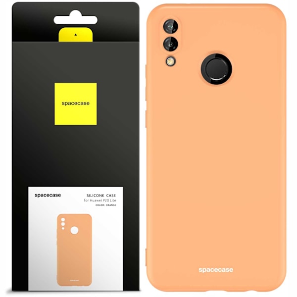 Spacecase Silikonfodral För Huawei P20 Lite Orange Skydd