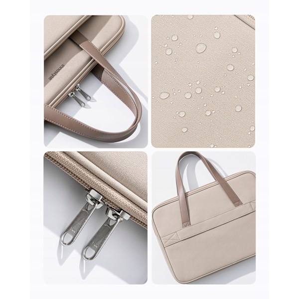 INNOSTYLE LAPTOPVÄSKA FÖR KVINNOR 15 6 16 VATTENTÄT OMNIPROTECT BEIGE