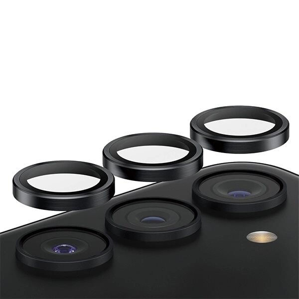 PanzerGlass Hoops kamerabeskyttelse for Samsung Galaxy S24 / S23 / S23+ - med svart ramme