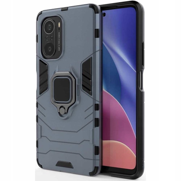 Spacecase Case Cover För Poco F3 X-Ring Blå