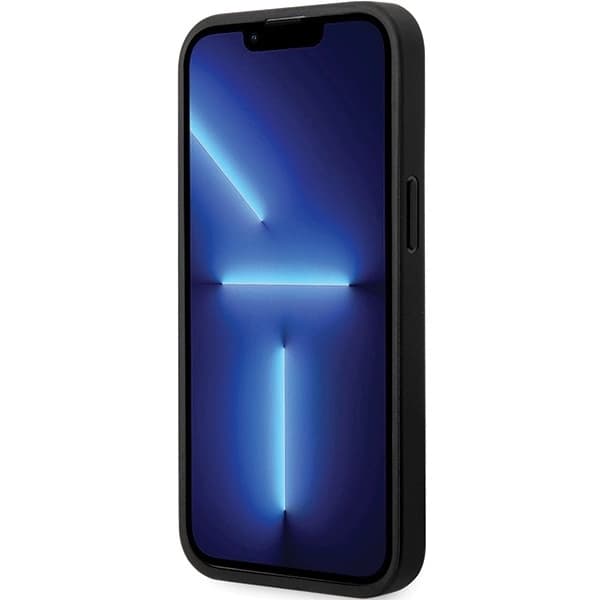 BMW LÆDER CARBON COVER TIL IPHONE 13 PRO MAX - SORT
