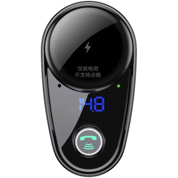 BASEUS CAR FM-SENDER TRÅDLØS BLUETOOTH/USB SORT