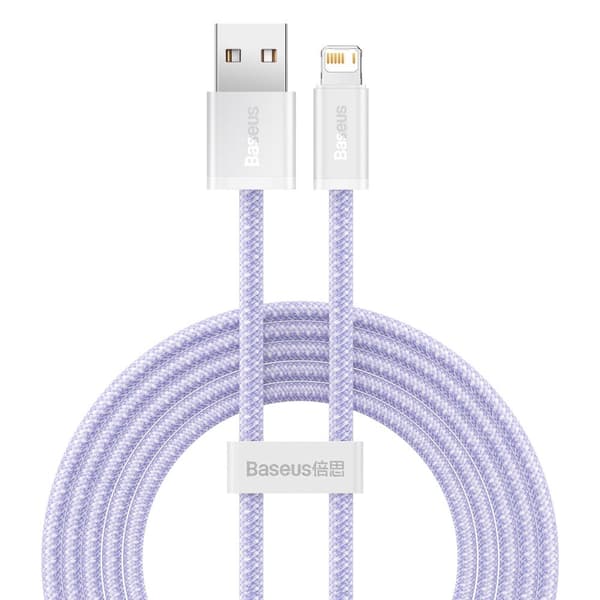 Baseus Dynamic 2-serien kabel USB-A - Lightning 2.4A 480Mb/s 2m lilla