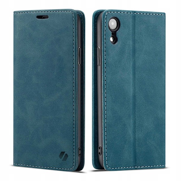 Spacecase Case Cover Till Iphone Xr Sc Plånbok Blå
