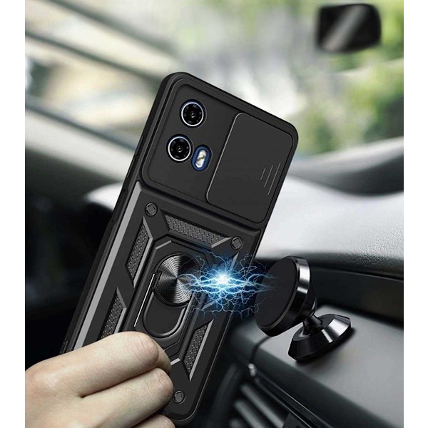 Spacecase Case Cover För Motorola G04 G24 G24 Power Black