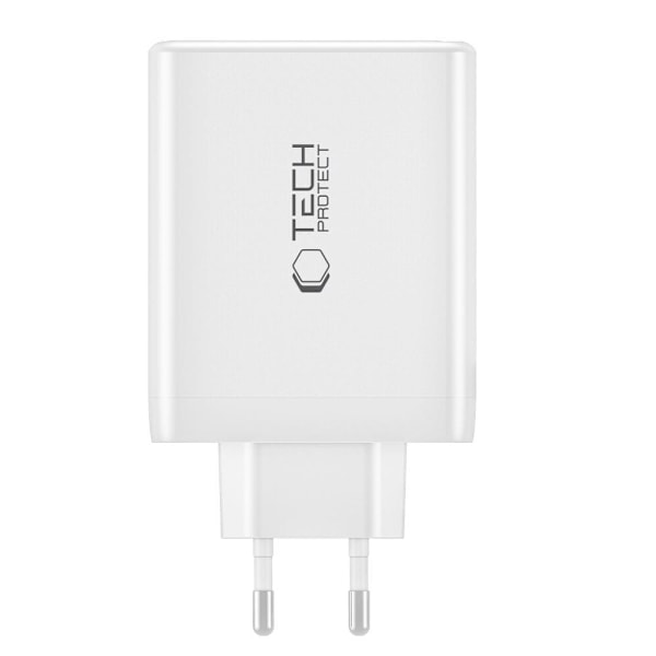 TECH-PROTECT NC100W-GAN 4-PORTS NETVÆRKSOPLADER PD100W/QC3.0 SORT
