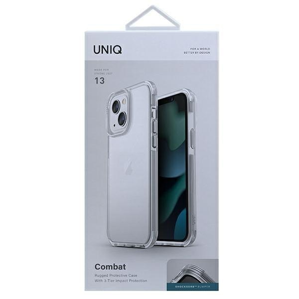 UNIQ Combat iPhone 13 6.1 deksel gjennomsiktig/krystallklart