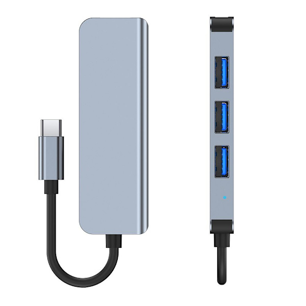 TECH-PROTECT V1-HUB ADAPTER 4IN1 GRÅ