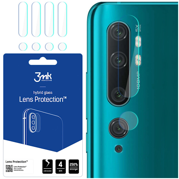 3MK LENS PROTECTION HYBRID KAMERAGLAS TIL XIAOMI MI NOTE 10