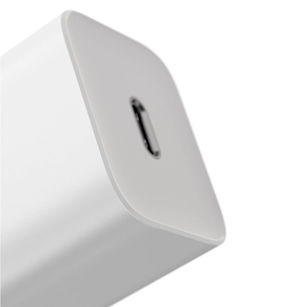 Baseus Si USB-C 25W 3A hurtiglader USB-C / USB-C med 1m kabel - hvit