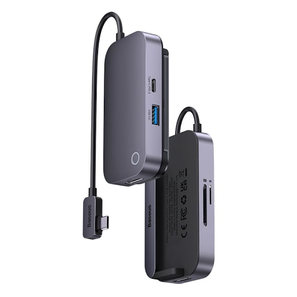 BASEUS UNIVERSAL USB HUB TIL TABLET / SMARTPHONE 6IN1 USB-C MØRKEGRÅ
