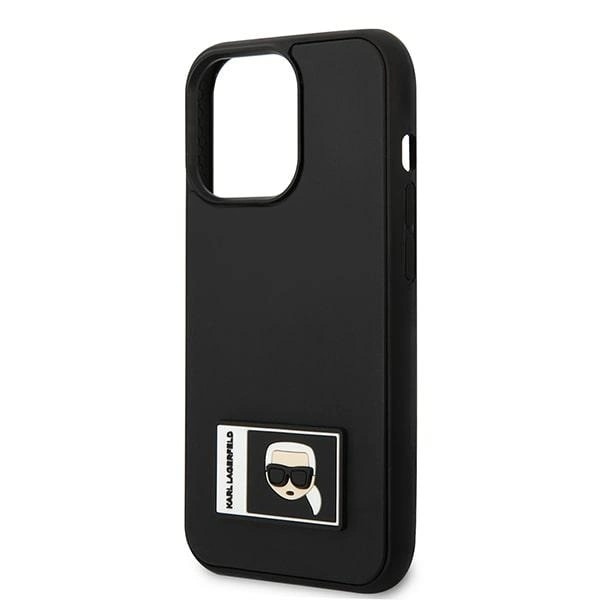 KARL LAGERFELD IKONIK PATCH COVER TIL IPHONE 13 PRO / IPHONE 13 - SORT