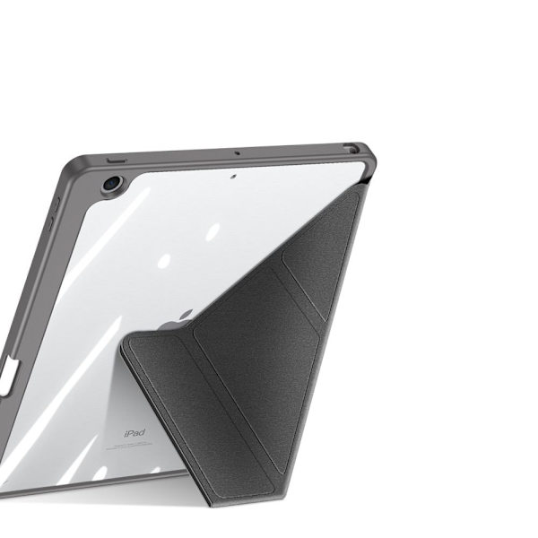 Dux Ducis Magi-deksel for iPad 10.2 2021 / 2020 / 2019 smart etui med stativ og oppbevaring for Apple Pencil grå