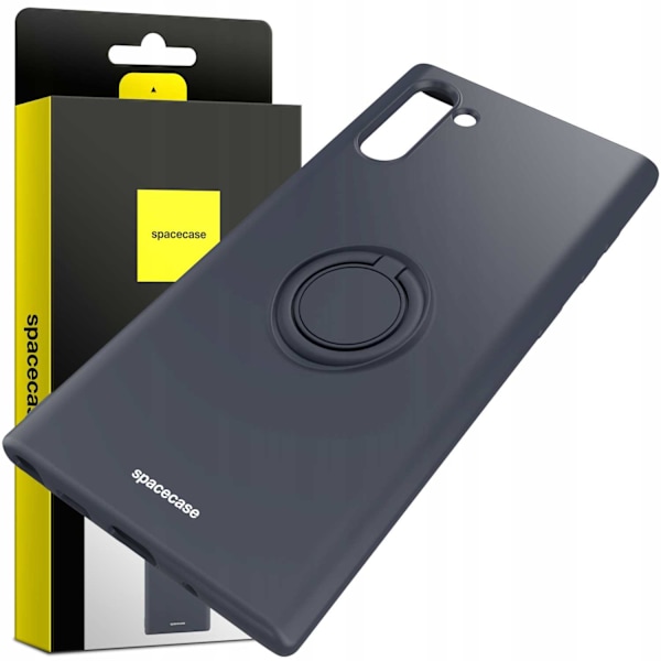 Spacecase Silikonecase Ring För Galaxy Note 10 Telefon Svart