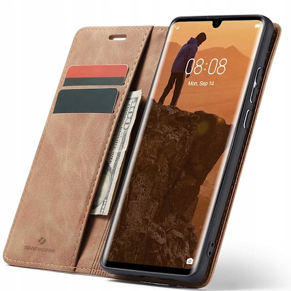 Spacecase Pålbocksväska För Huawei P30 Pro Brunt Skydd