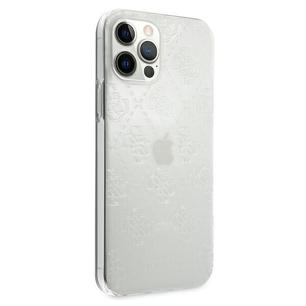 Gjett GUHCP12M3D4GTR iPhone 12/12 Pro 6.1 Transparent Hard Case 4G 3D-mønstersamling