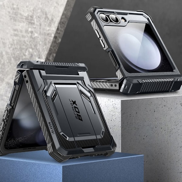 SUPCASE IBLSN ARMORBOX GALAXY FLIP 6 SVART