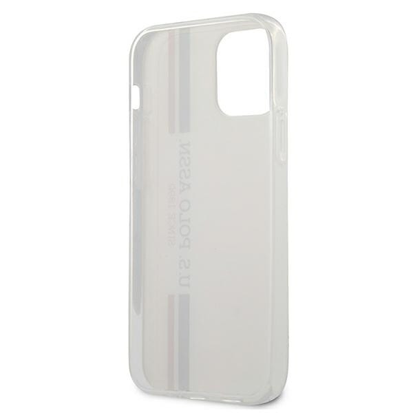 Saken med USA Polo Assn. Tricolor Collection for iPhone 12 mini - hvit