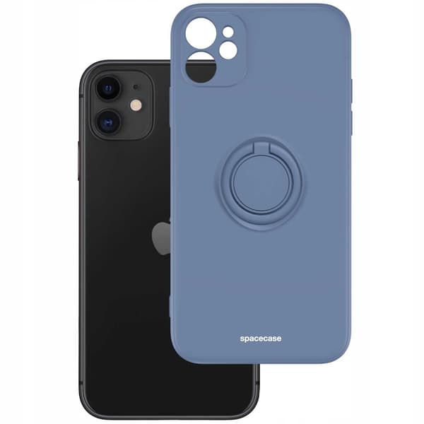 Spacecase Silikonringsfodral För Iphone 11 Blå