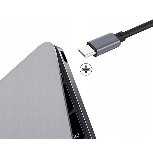 Adapter, 3 og 1, USB Type C, HDMI, Space Grey, Co2