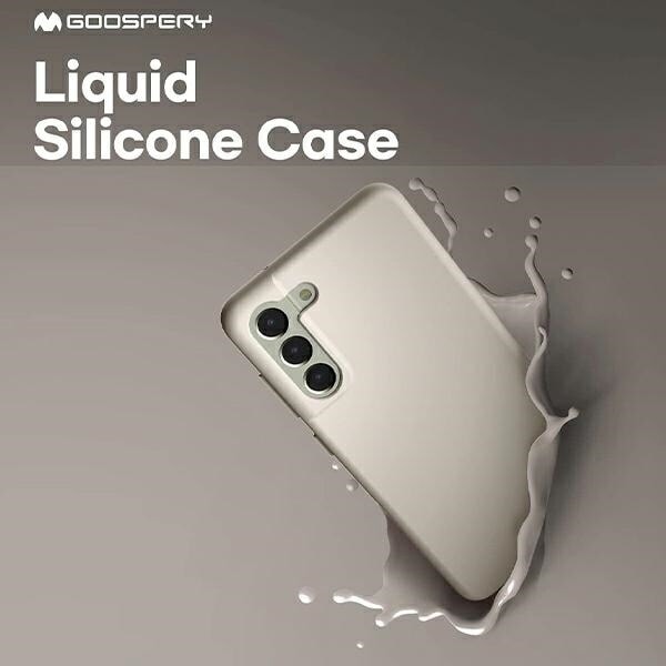 Mercury Silicone iPhone 15 Plus 6,7" ljusgrå/sten