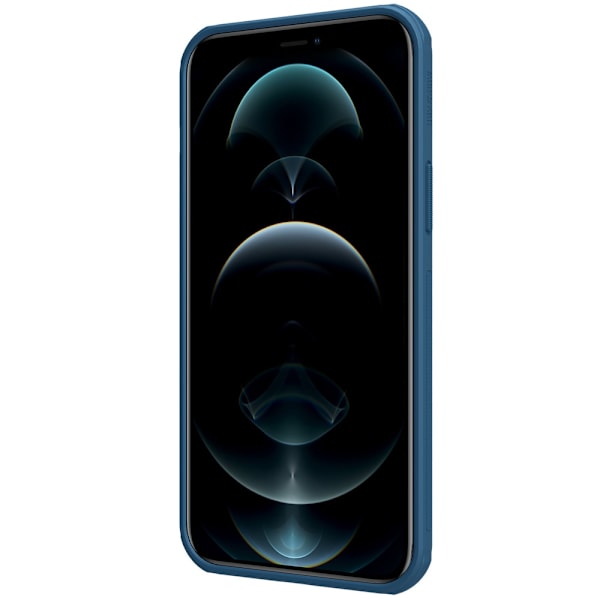Nillkin Super Frosted Shield forsterket beskyttelsesdeksel + stativ for iPhone 13 Pro Max blå