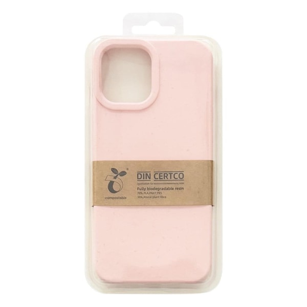 Eco Case iPhone 14 Pro Max deksel, silikon, desintegrerende deksel, rosa