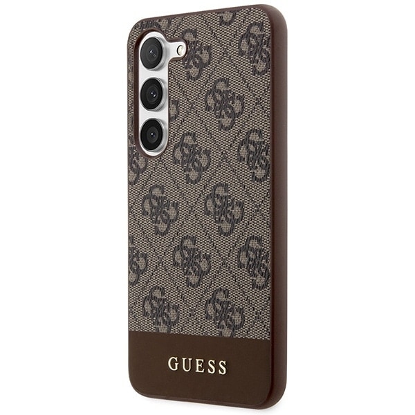 Guess GUHCS23MG4GLBR S23+ S916 veske - Brun 4G Stripe Collection