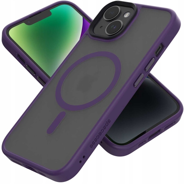 Spacecase Hybrid Magnetiskt Fodral För Iphone 14 Lila Lila Färg
