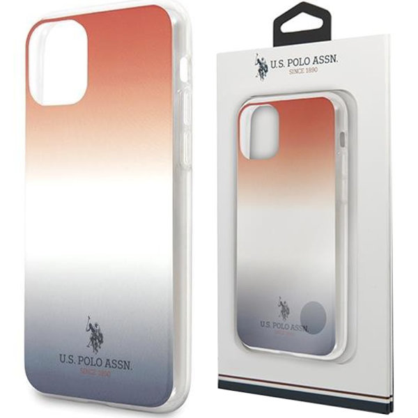 AMERIKANSK SAG POLO ASSN. GRADIENT PATTERN COLLECTION TIL IPHONE 11 - RØD OG BLÅ