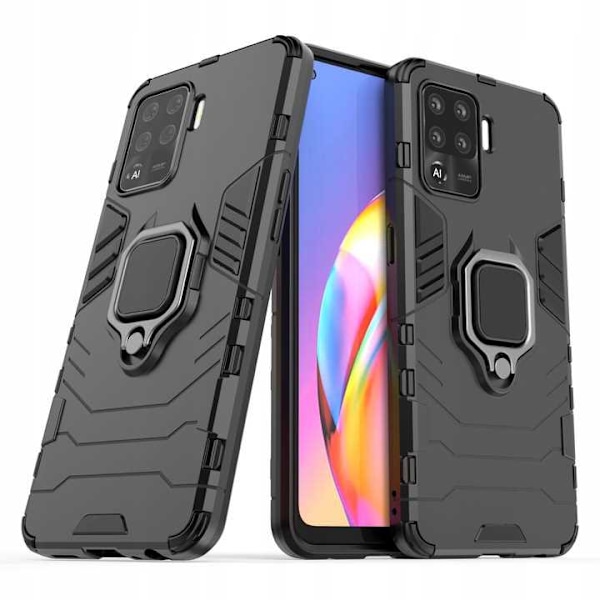 Spacecase Fodral För Oppo Reno 5 Lite Svart Sc X-Ring