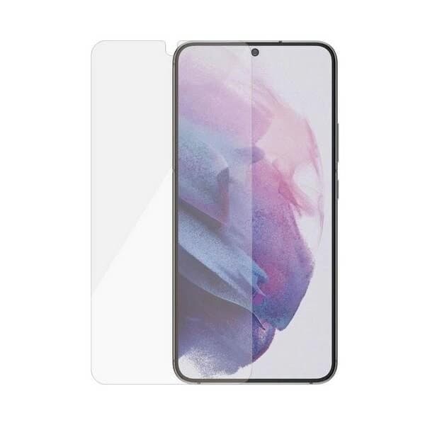 PANZERGLASS E2E MICROFRACTURE ANTIBAKTERIELT GLAS TIL SAMSUNG GALAXY S22 - MED SORT RAMME